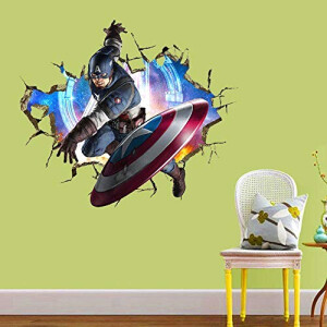 Sticker mural Captain America - Avengers - 50x70 cm