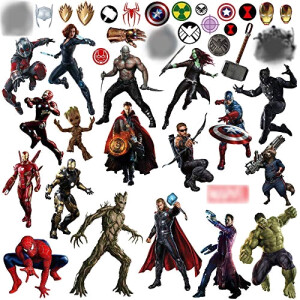 Sticker mural Avengers multicouleur 3D