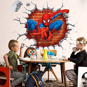 Sticker mural Spider-man 3D