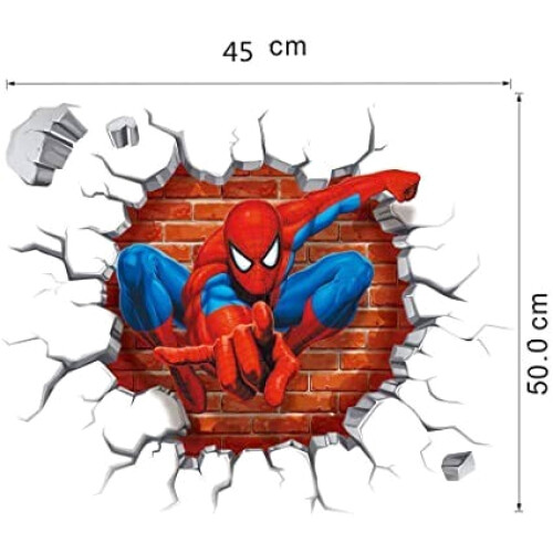 Sticker mural Spider-man 3D variant 0 