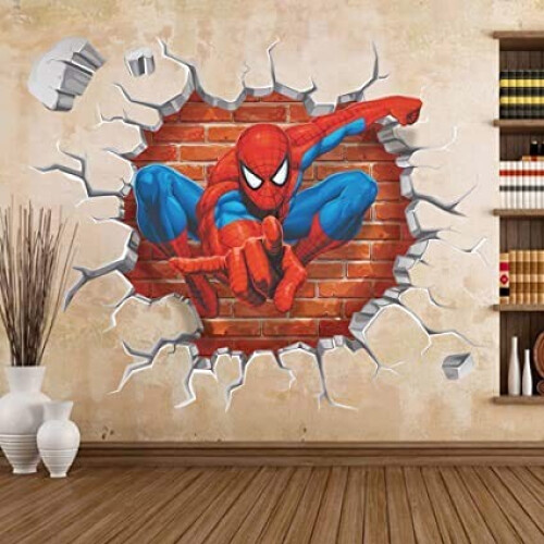 Sticker mural Spider-man 3D variant 2 