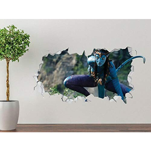 Sticker mural Avatar noirs 3D variant 3 