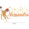 Sticker mural Bambi 100x70 cm - miniature variant 1