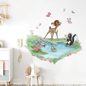 Sticker mural Fleur - Bambi