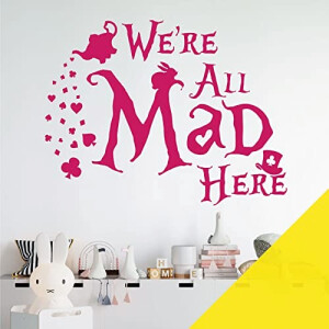 Sticker mural Alice au pays des merveilles citron 760x580 mm