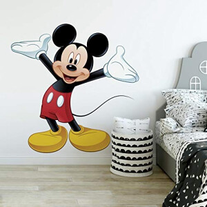 Sticker mural Mickey noir 71 cm