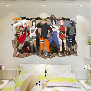 Sticker mural Naruto 3D 60x90 cm