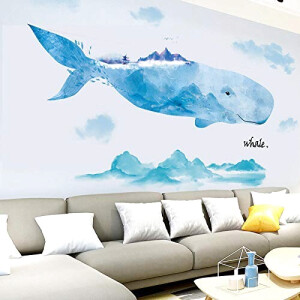 Sticker mural Baleine rêve de 140x180 cm
