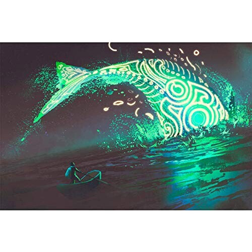 Sticker mural Baleine 600x300 cm