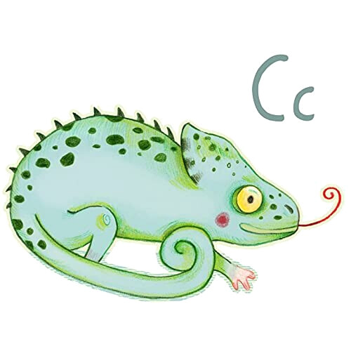 Sticker mural Caméléon 120x86 cm variant 1 