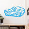 Sticker mural Crocodile bleu clair 120x60 cm - miniature