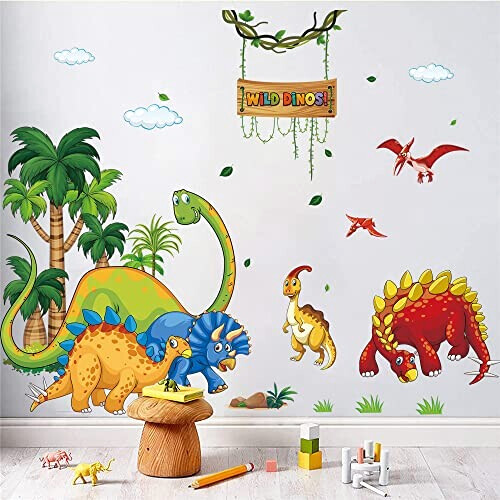 Sticker mural Dinosaure 30x90 cm