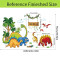 Sticker mural Dinosaure 30x90 cm - miniature variant 5