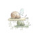 Sticker mural Escargot 10x10 cm - miniature