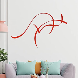 Sticker mural Kangourou rouge clair 40x25 cm
