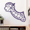 Sticker mural Lama violet 132x120 cm - miniature