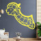 Sticker mural Lama jaune soufre 120x109 cm - miniature