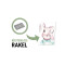 Sticker mural Lapin transparent 100x140 cm - miniature variant 3