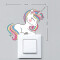 Sticker mural Licorne multicouleur 12x10 cm - miniature variant 3