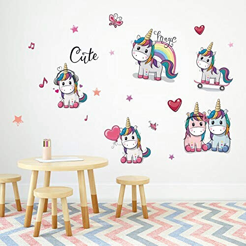 Sticker mural Licorne 40x60 cm variant 7 