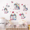 Sticker mural Licorne 40x60 cm - miniature variant 3