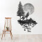 Sticker mural Loup 60x110 cm - miniature variant 1