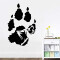 Sticker mural Loup 42x62 cm - miniature