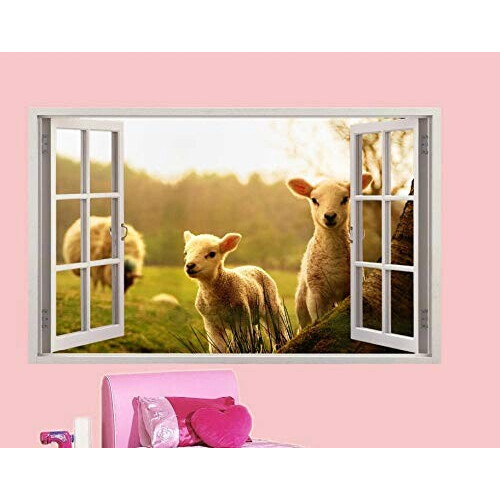 Sticker mural Mouton 3D variant 2 