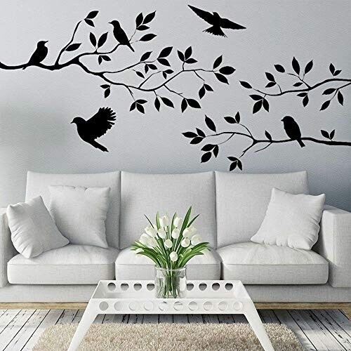 Sticker mural Oiseau noir 13x13 cm variant 0 