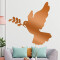 Sticker mural Colombe, Pie - Oiseau - blanc 120x120 cm - miniature