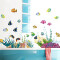 Sticker mural Poisson a monde sousmarin 130x42 cm - miniature