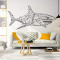 Sticker mural Requin 56x28 cm - miniature