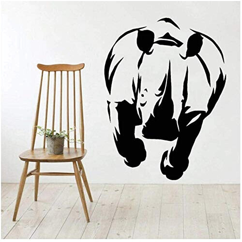 Sticker mural Rhinocéros couleuré 57x75 cm