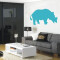 Sticker mural Rhinocéros 120x71 cm - miniature variant 1