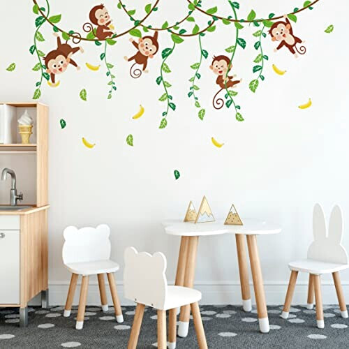 Sticker mural Singe grimpant