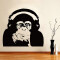 Sticker mural Singe 84x90 cm - miniature variant 1