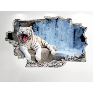 Sticker mural Tigre 3D 50x70 cm
