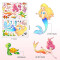 Sticker mural Sirène mermaid - miniature variant 4