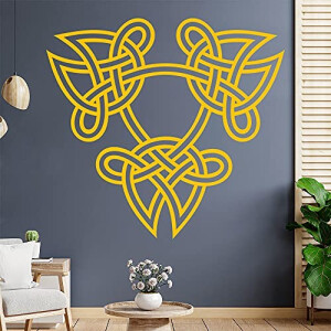 Sticker mural Celtique jaune 130x120 cm
