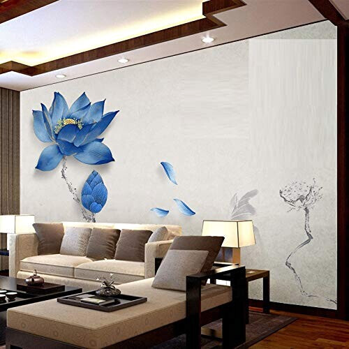 Sticker mural bleu 90x60 cm variant 0 