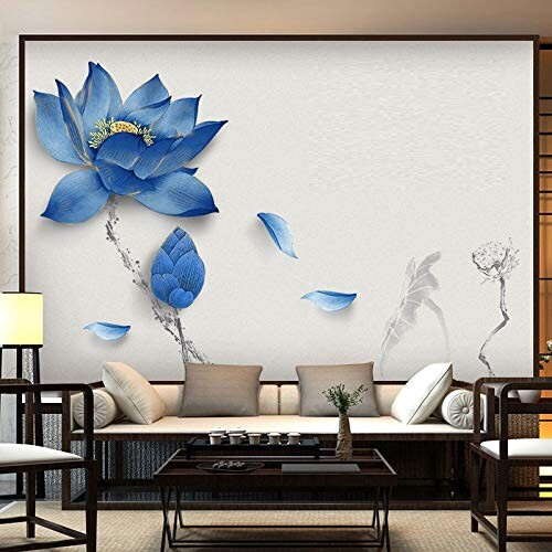 Sticker mural bleu 90x60 cm variant 1 