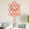 Sticker mural orange 204x120 cm - miniature