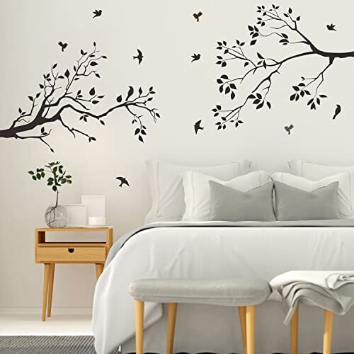 Sticker mural noir 79 cm