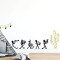 Sticker mural noir 26x60 cm - miniature variant 3