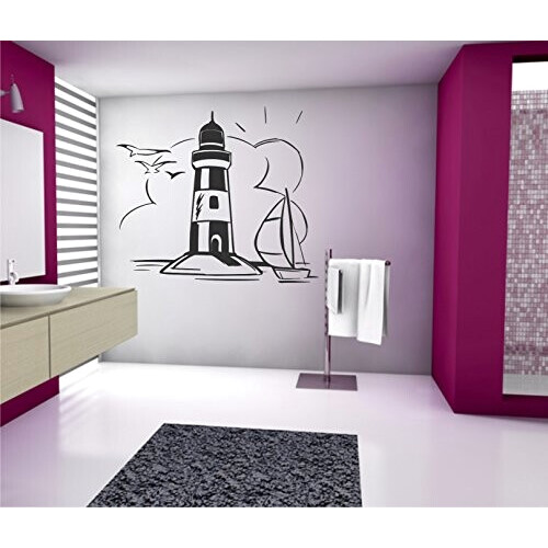 Sticker mural gris mat